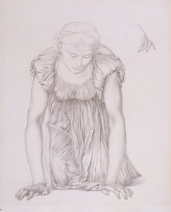 Study of a Kneeling Girl for 